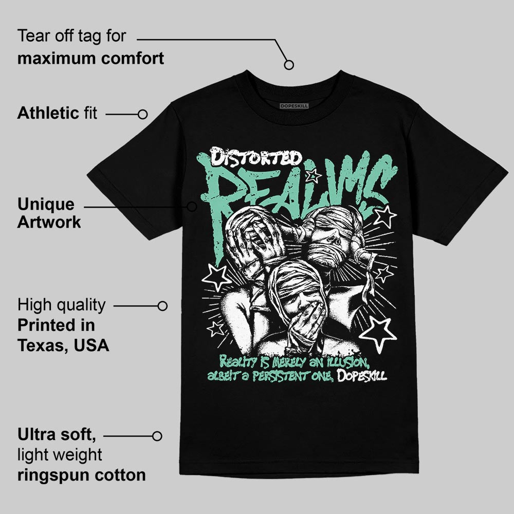 Green Glow 3s DopeSkill T-Shirt Distorted Realms Graphic