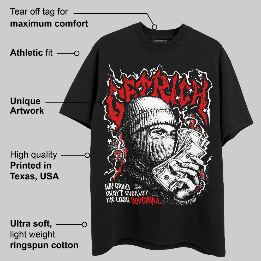 Black and White Collection DopeSkill T-Shirt Wealthy Graphic