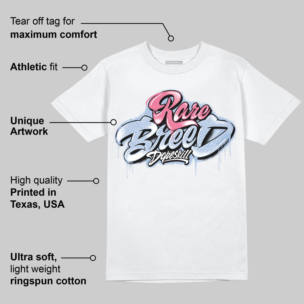 Denim Pink Glow 3s DopeSkill T-Shirt Rare Breed Type Graphic