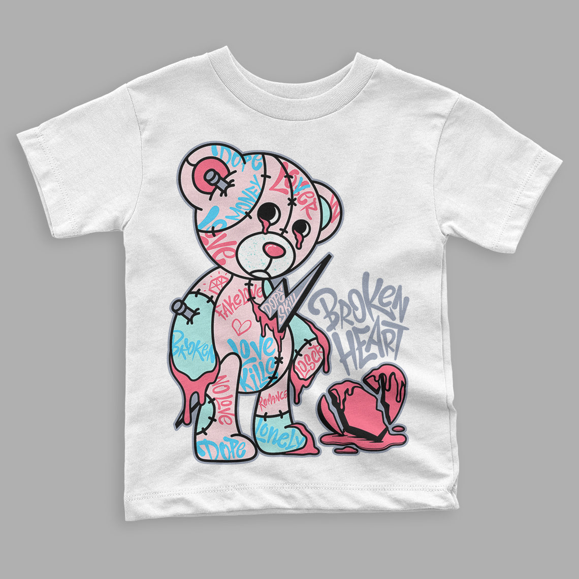 Easter 5s DopeSkill Toddler Kids T-shirt Broken Heart Graphic