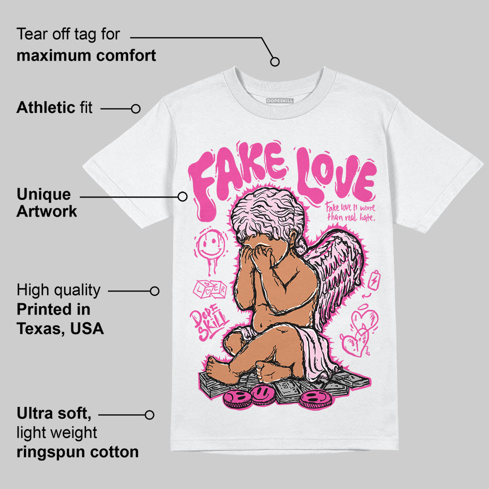 Triple Pink Dunk DopeSkill T-Shirt False Love Graphic