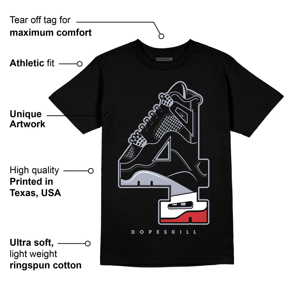 Bred Reimagined 4s DopeSkill T-Shirt No.4 Graphic