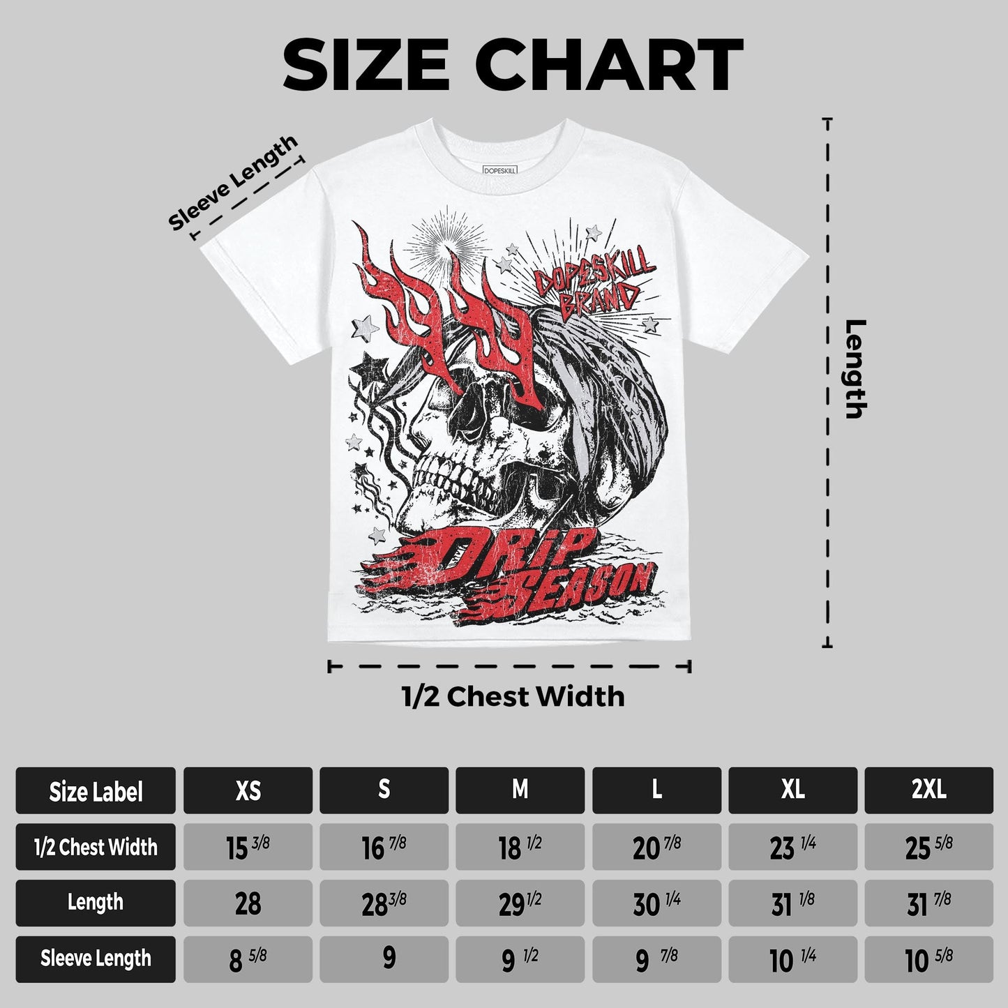 Red Cement 4s DopeSkill Oversize Print T-Shirt Drip Season Graphic