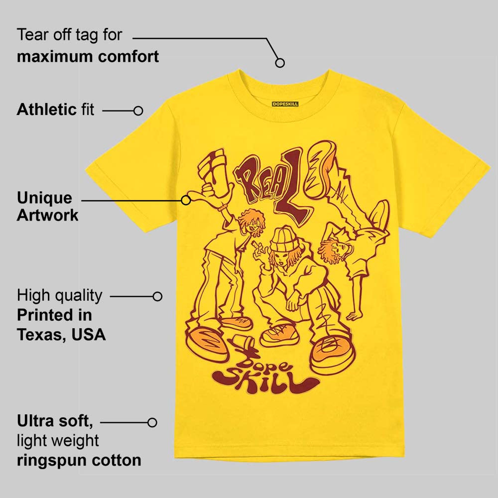 Yellow Collection DopeSkill Gold T-shirt Real Y2K Players Graphic