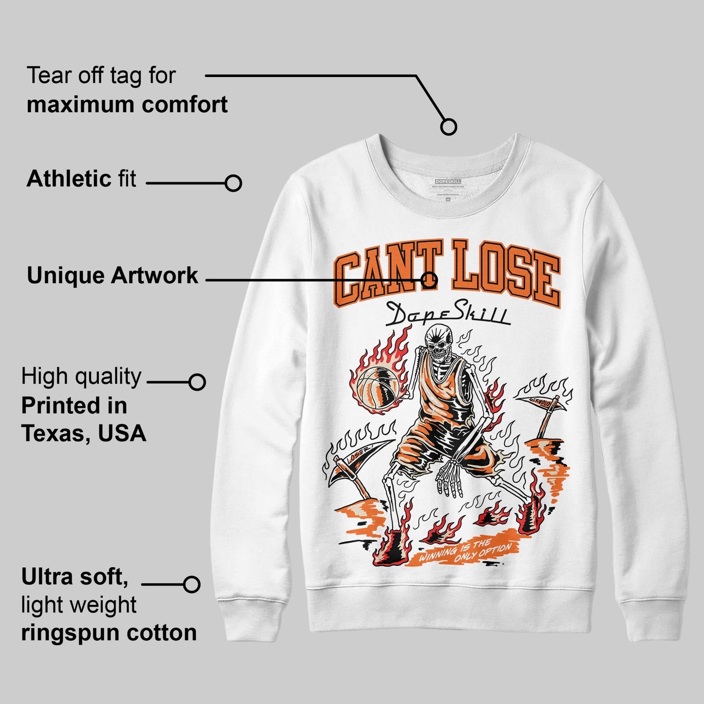 Starfish 3s DopeSkill Sweatshirt Cant Lose Graphic