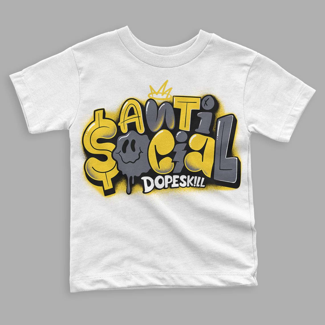 Lightning 4s DopeSkill Toddler Kids T-shirt Anti Social Graphic