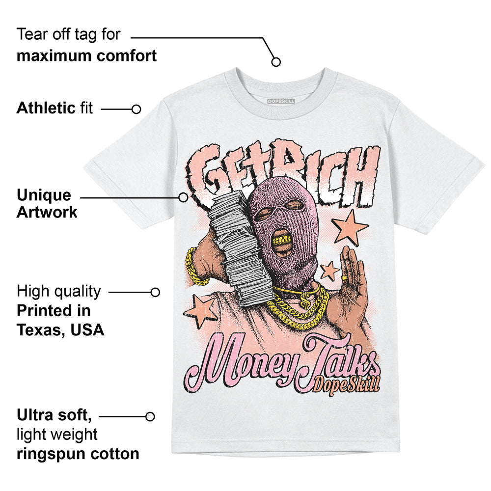 Legend Pink 11s DopeSkill T-Shirt Get Rich Graphic