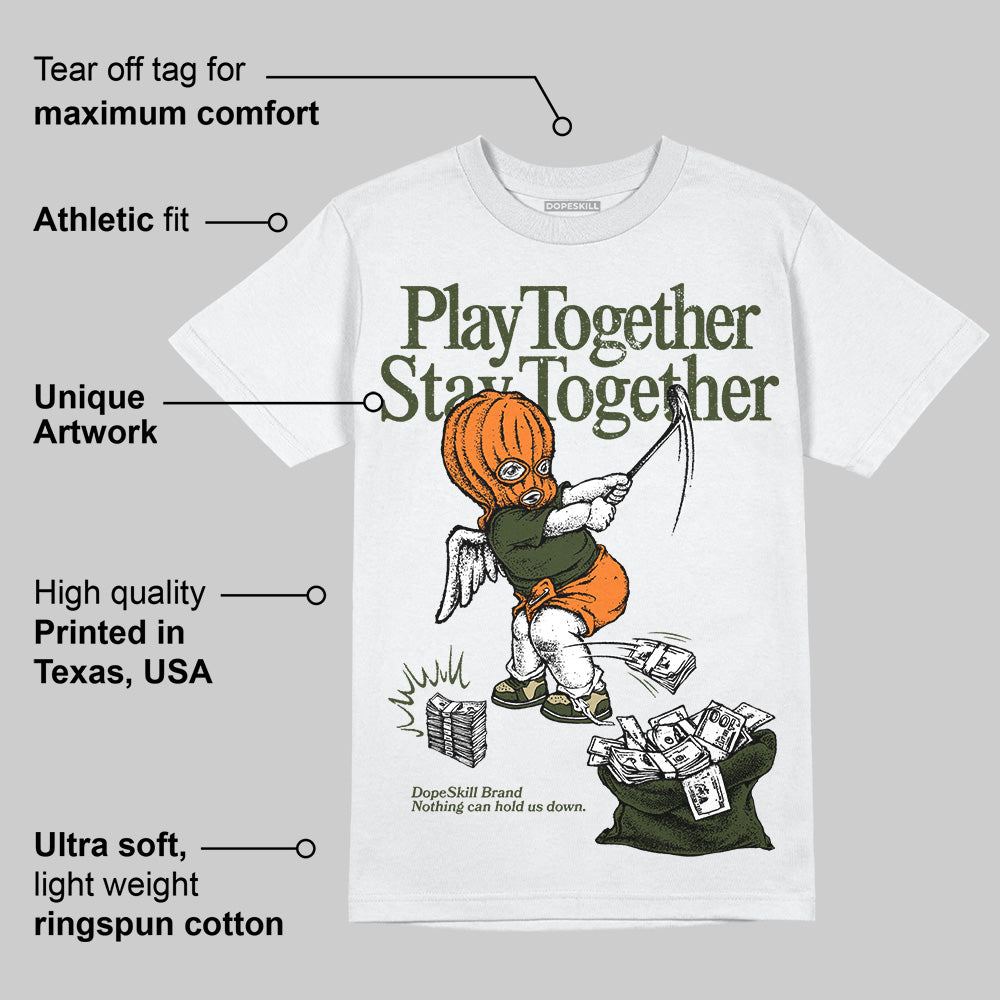 Olive Collection DopeSkill T-Shirt Play together, Stay together Graphic