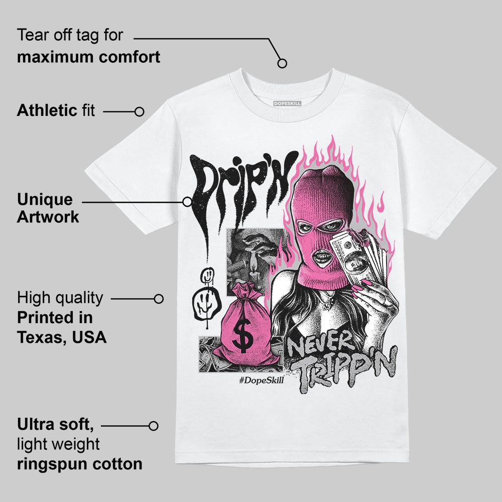 Kayano 14 Cream Sweet Pink DopeSkill T-Shirt Drip'n Never Tripp'n Graphic