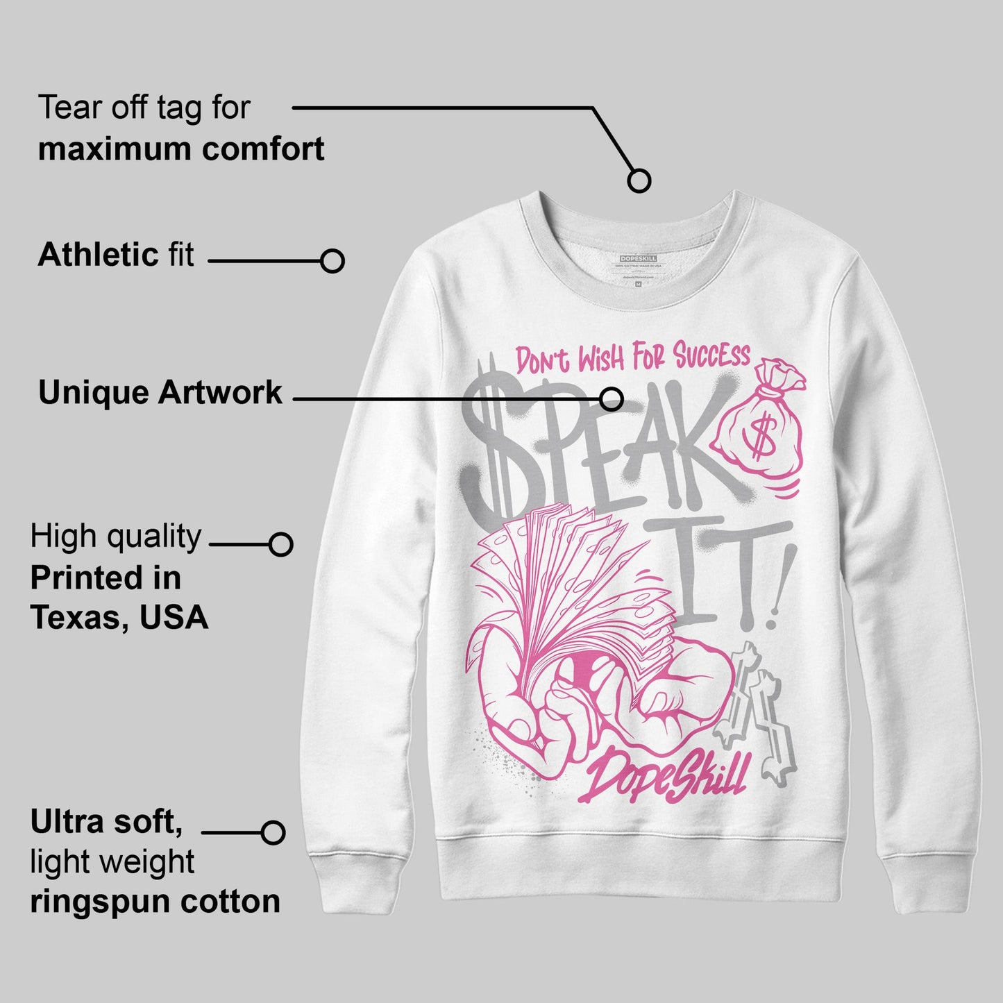Kayano 14 Cream Sweet Pink DopeSkill Sweatshirt Speak It Graphic