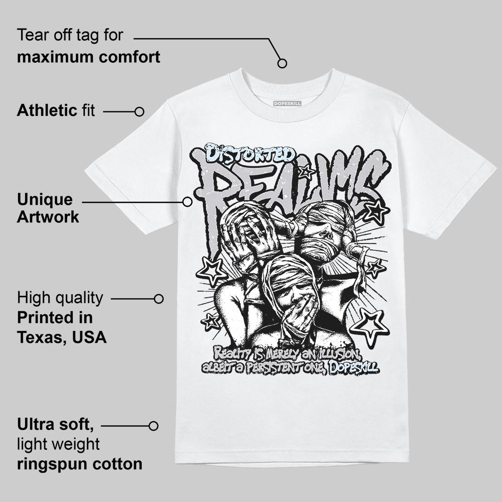 Cement Grey 11s DopeSkill T-Shirt Distorted Realms Graphic