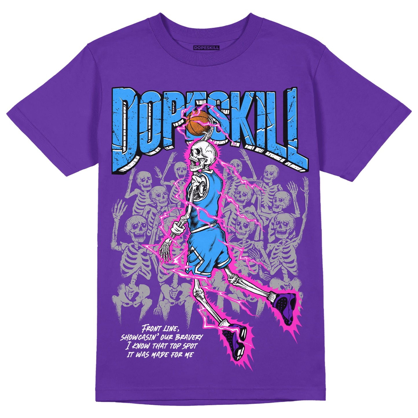Court Purple 13s DopeSkill Purple T-shirt Thunder Dunk Graphic