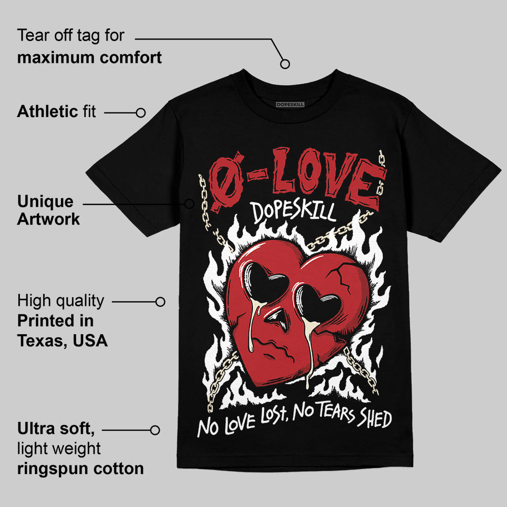 Black Toe Reimagined 1s DopeSkill T-Shirt Crying Heart Graphic