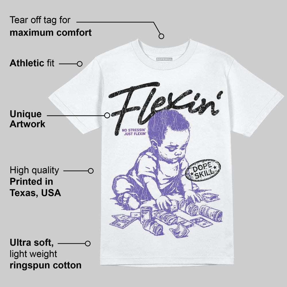 Grape 5s DopeSkill T-Shirt Flexin' Graphic