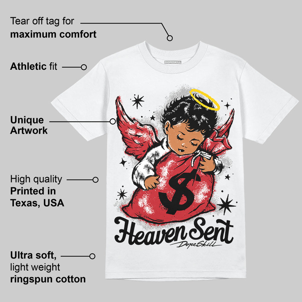 Bred 11s DopeSkill T-Shirt Heaven Sent Graphic