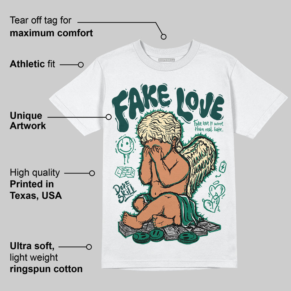 Oxidized Green 4s DopeSkill T-Shirt False Love Graphic