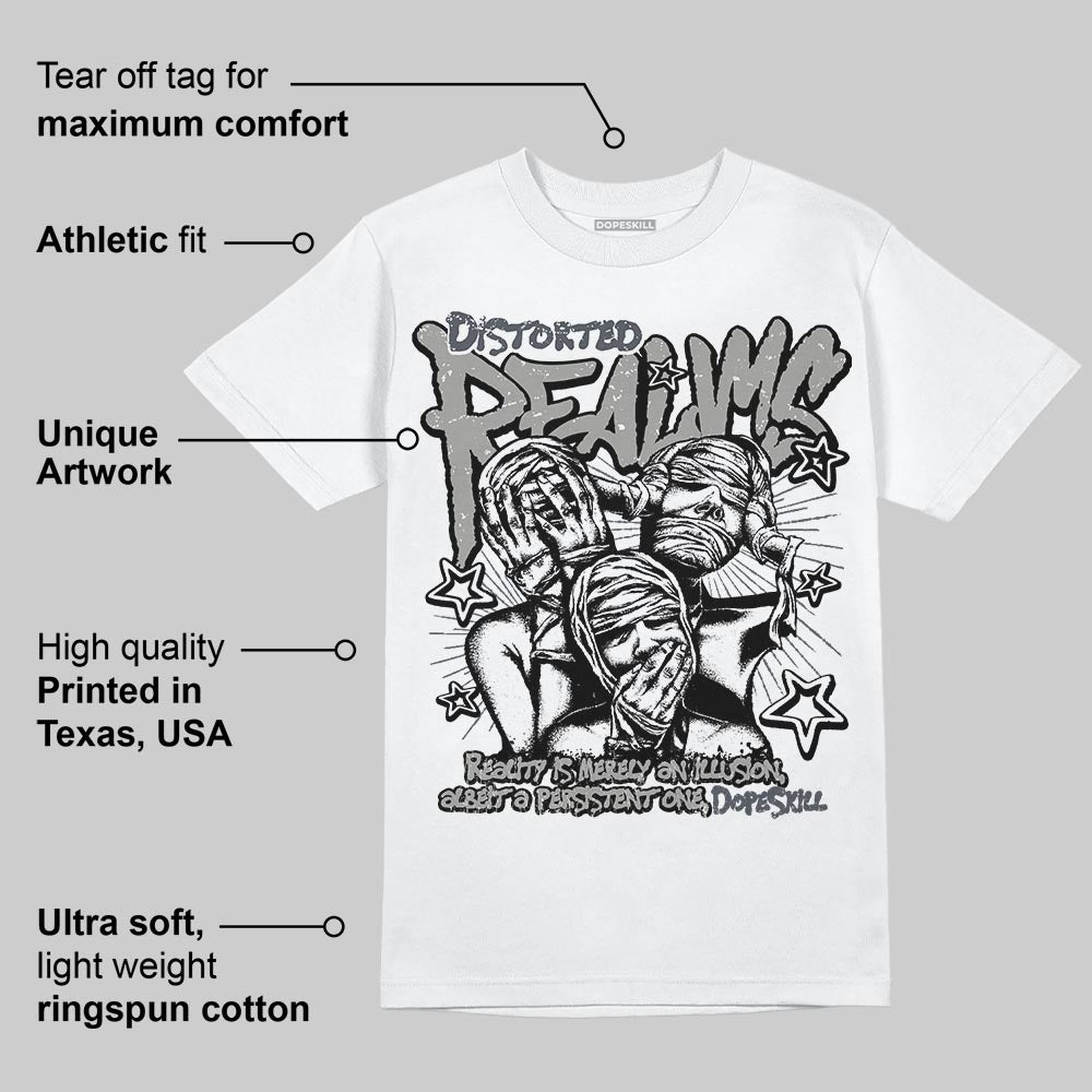 Cool Grey 11s DopeSkill T-Shirt Distorted Realms Graphic