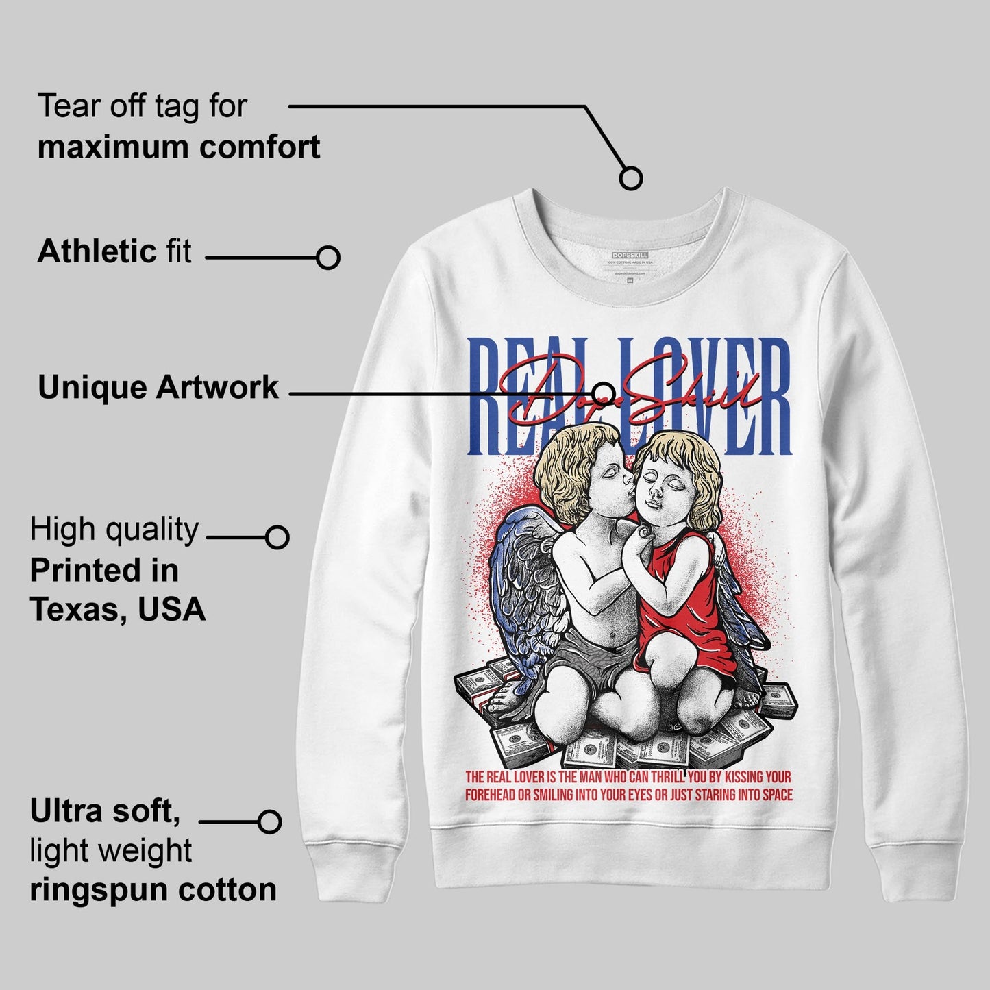Seoul 2.0 3s DopeSkill Sweatshirt Real Lover Graphic