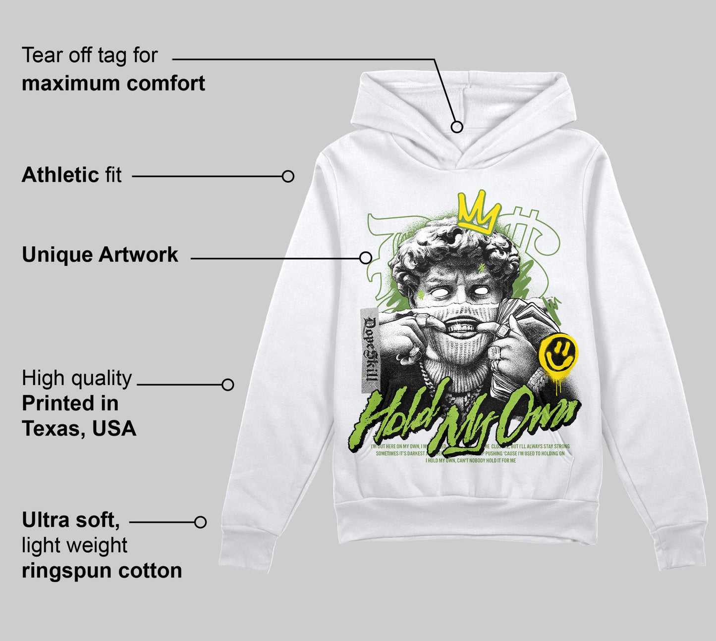 Dunk 'Chlorophyll' DopeSkill Hoodie Sweatshirt In My Way Graphic