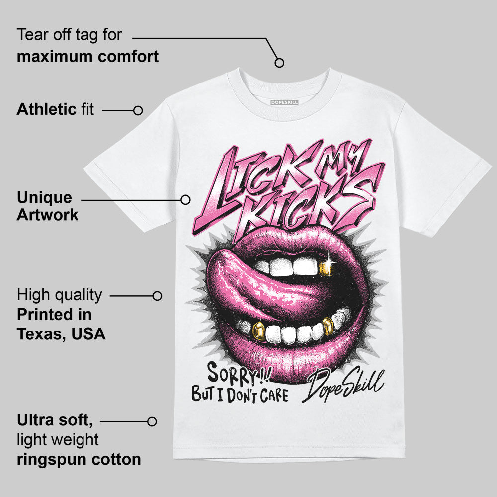 Kayano 14 Cream Sweet Pink DopeSkill T-Shirt Lick My Kicks Graphic