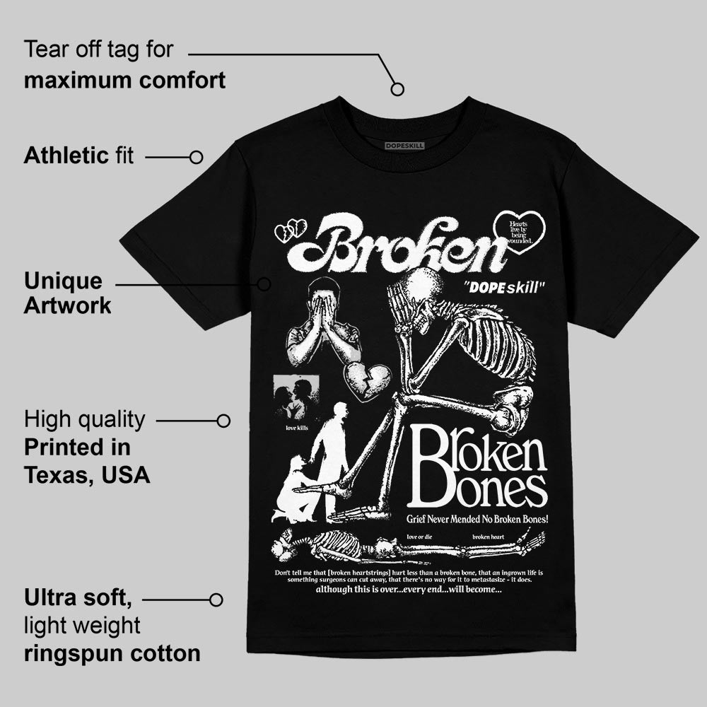 Foamposite One ‚ÄúTriple White‚Äù DopeSkill T-Shirt Broken Bones Graphic