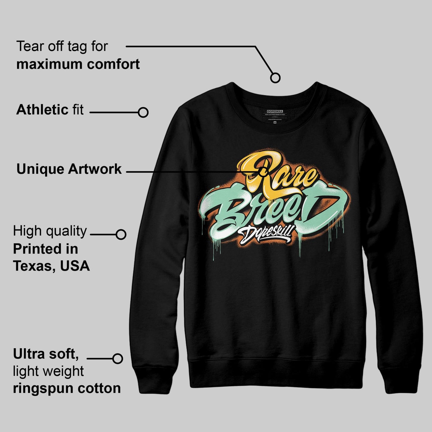 SB Dunk “Rodeo” DopeSkill Sweatshirt Rare Breed Type Graphic