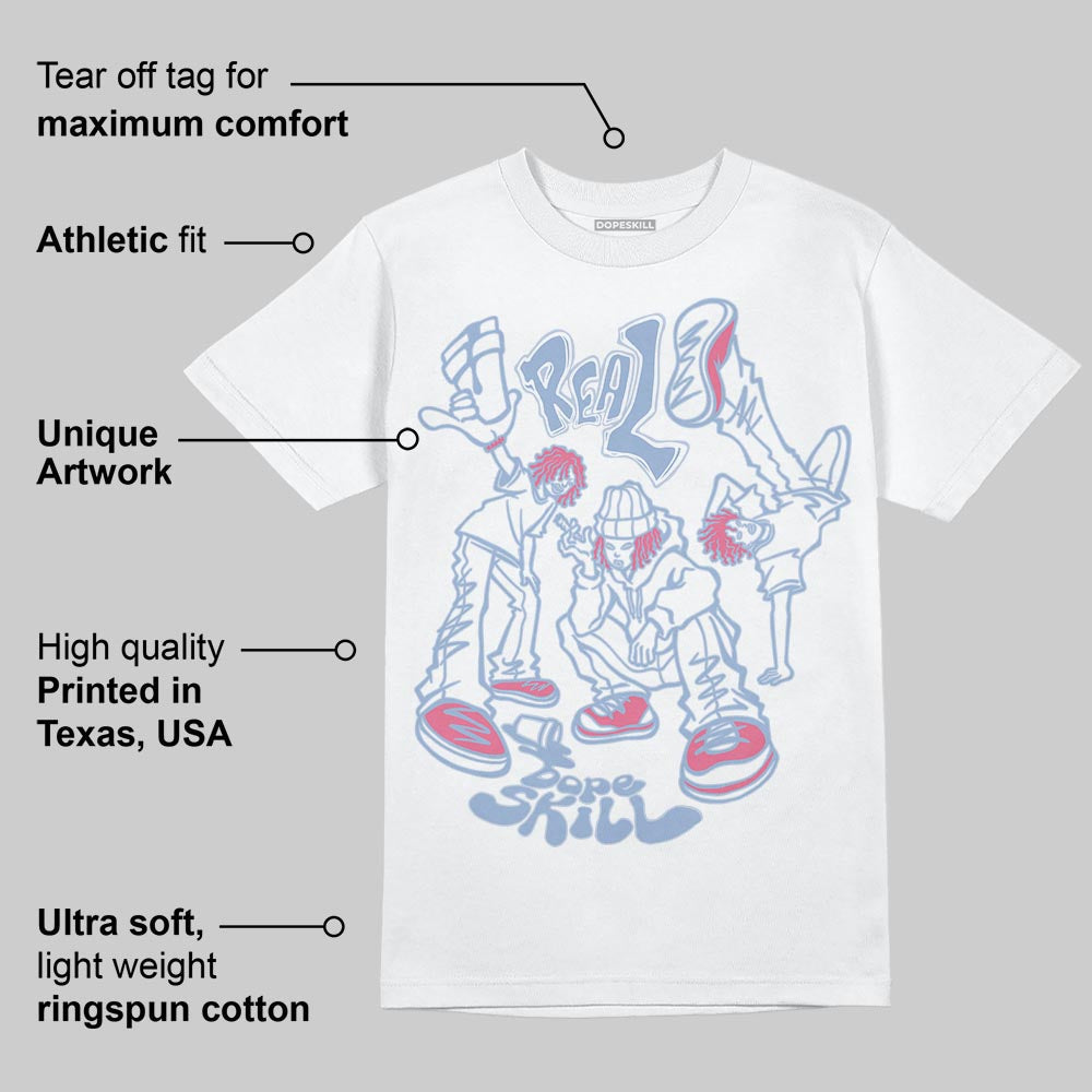Denim Pink Glow 3s DopeSkill T-Shirt Real Y2K Players Graphic