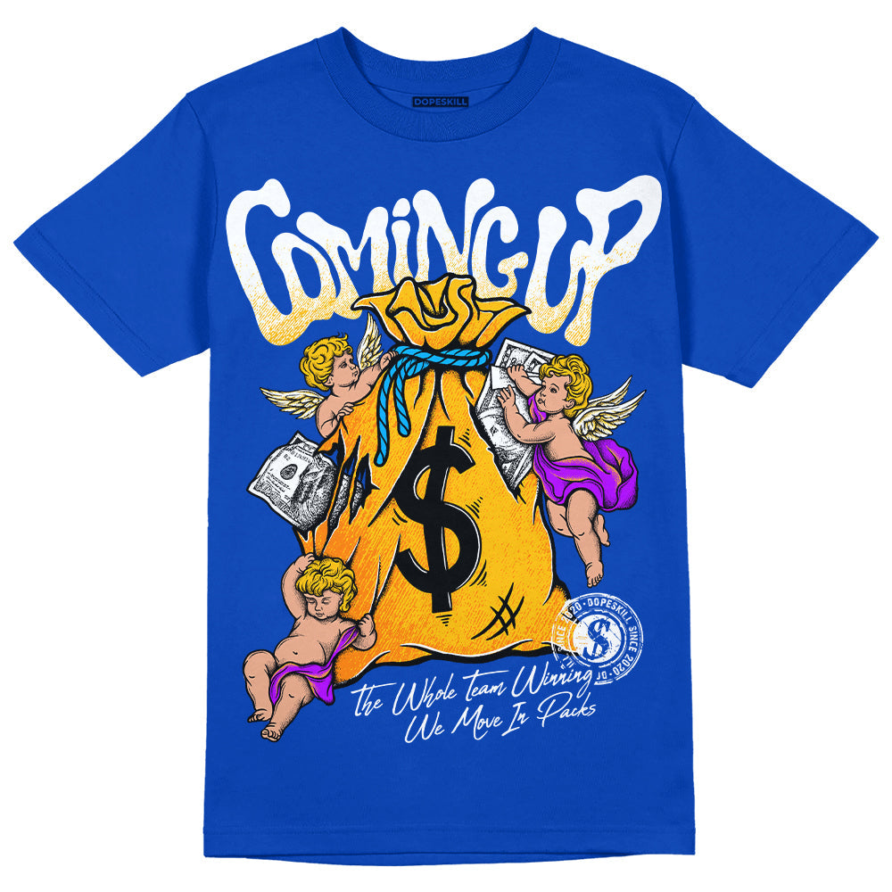Royal Blue Collection DopeSkill Royal Blue T-shirt Money Bag Coming Up Graphic