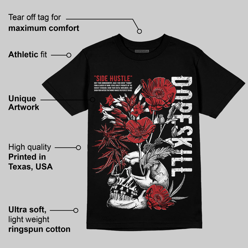 Flu Game 12s DopeSkill T-Shirt Side Hustle Graphic