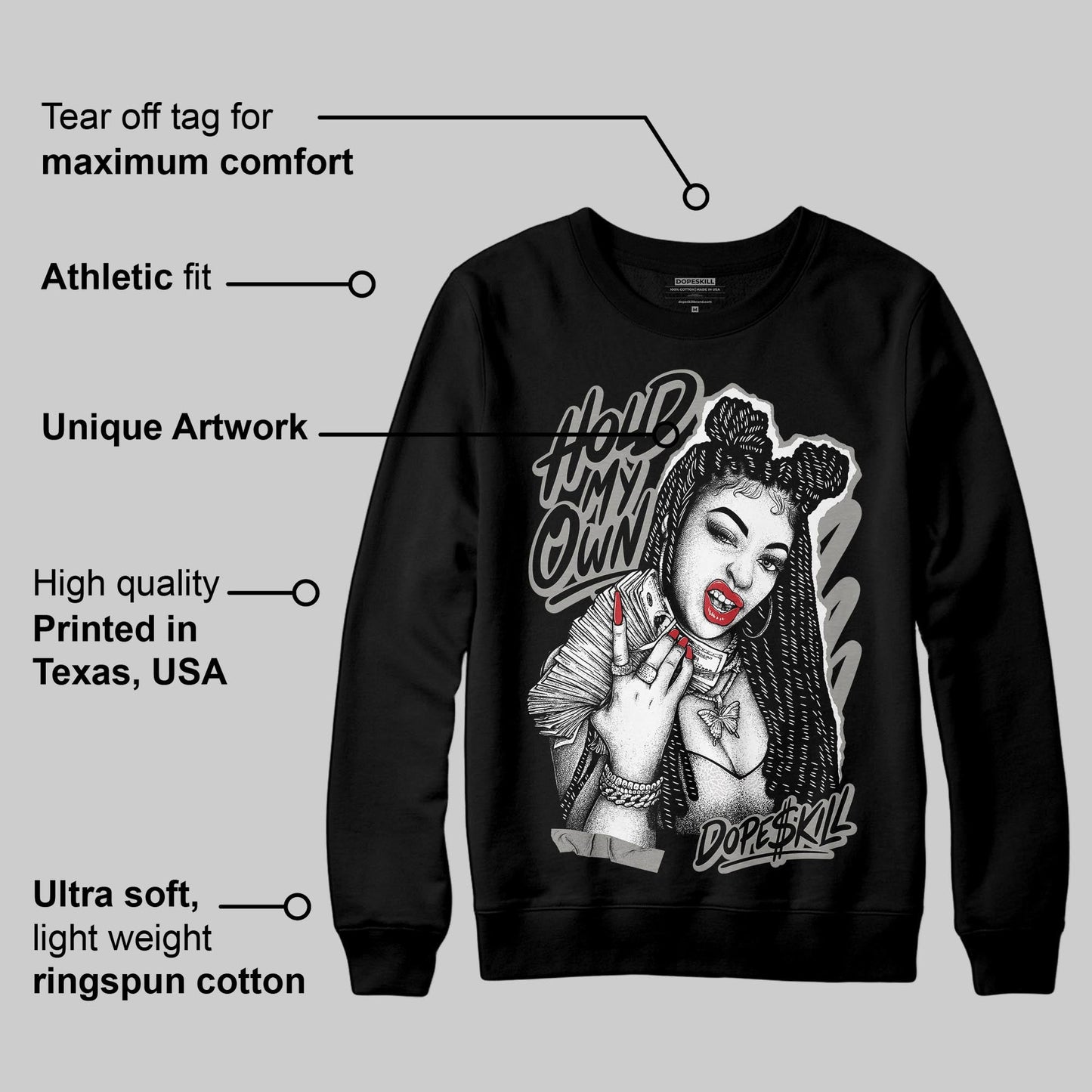 Pure Money 3s DopeSkill Sweatshirt New H.M.O Graphic