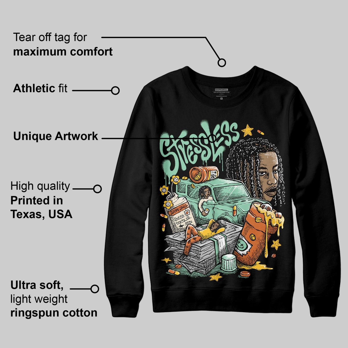 SB Dunk “Rodeo” DopeSkill Sweatshirt Stressless Graphic