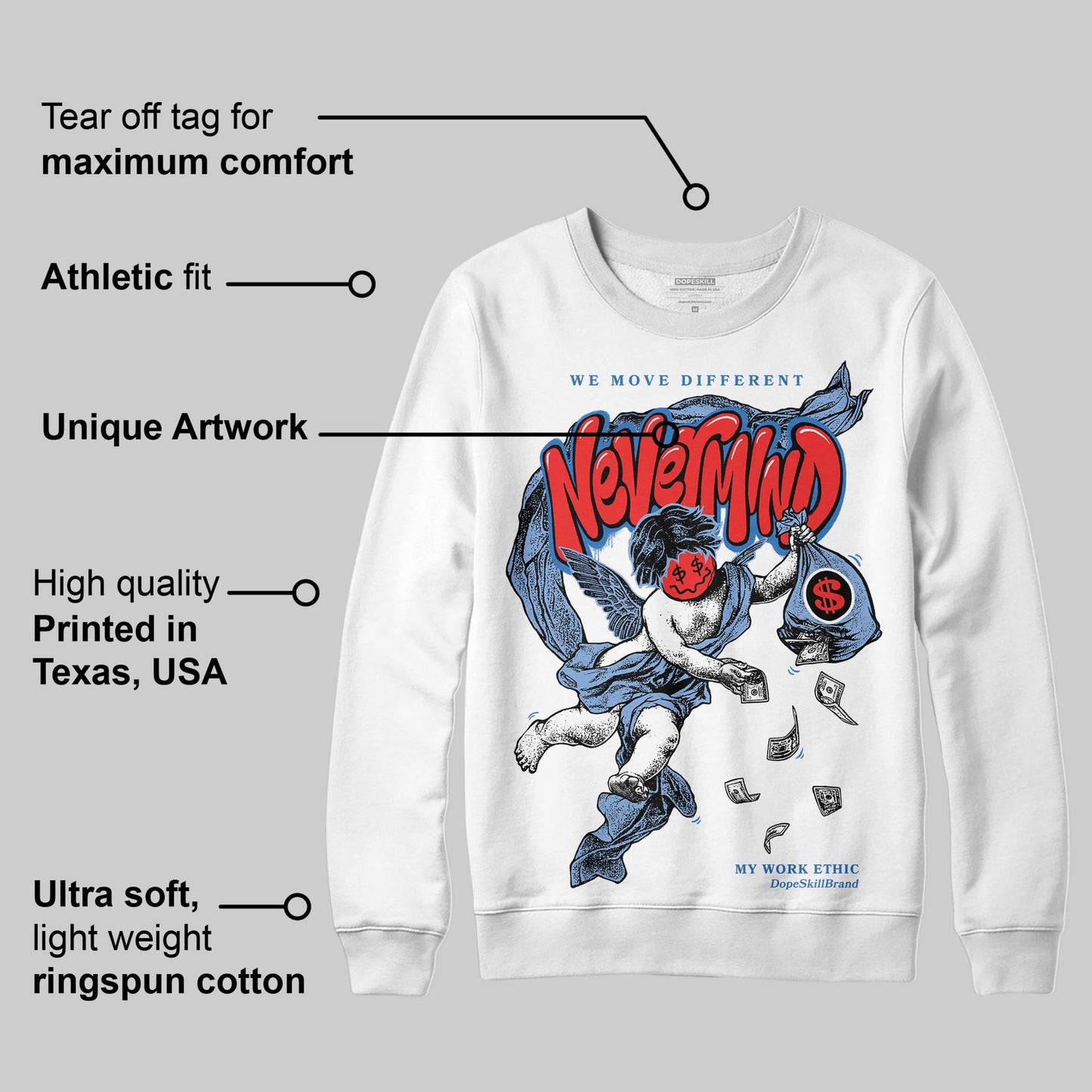 Forget Me Not 4s DopeSkill Sweatshirt Nevermind Graphic