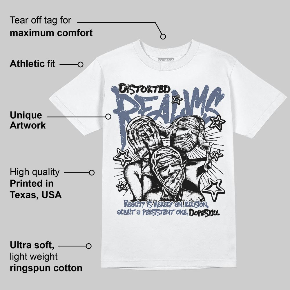 Diffused Blue 11s DopeSkill T-Shirt Distorted Realms Graphic