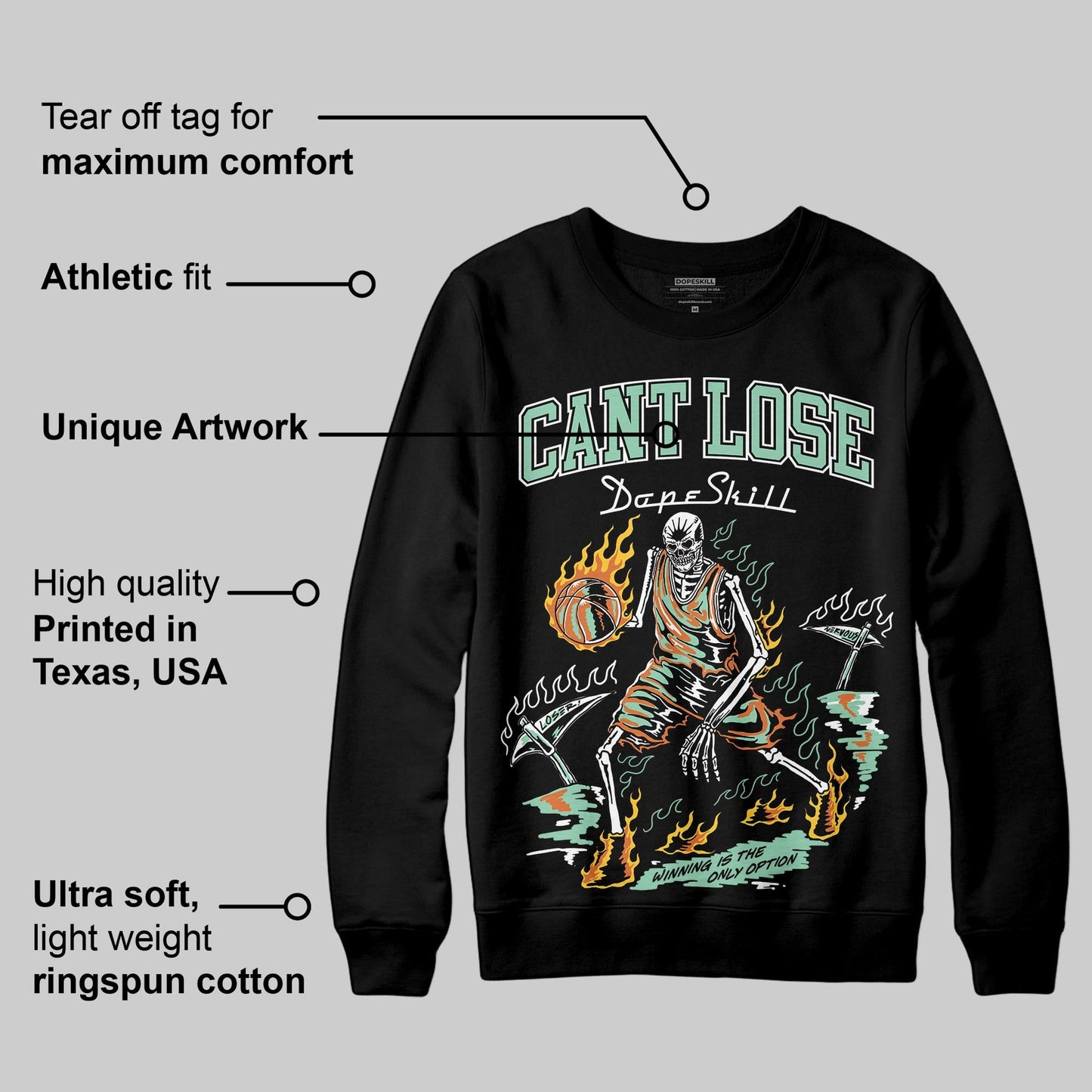 SB Dunk “Rodeo” DopeSkill Sweatshirt Cant Lose Graphic