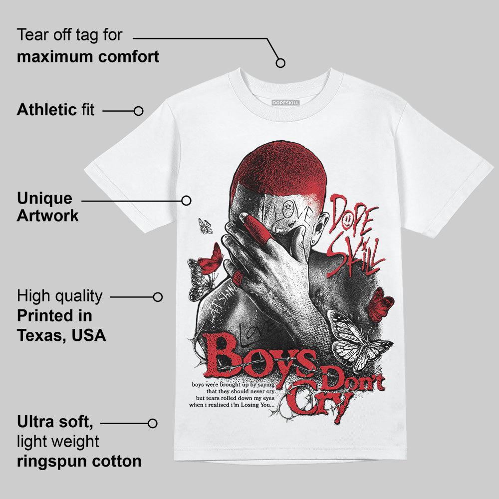 Bred 11s DopeSkill T-Shirt Boys Don't Cry Graphic