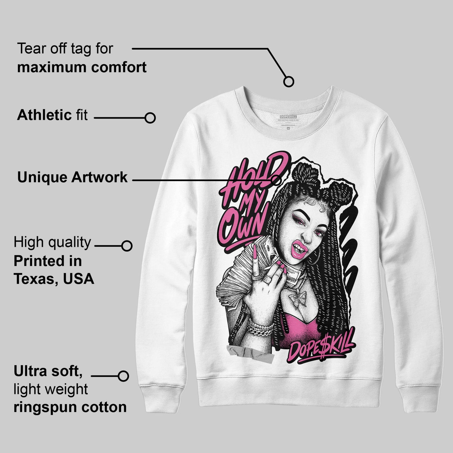 Kayano 14 Cream Sweet Pink DopeSkill Sweatshirt New H.M.O Graphic
