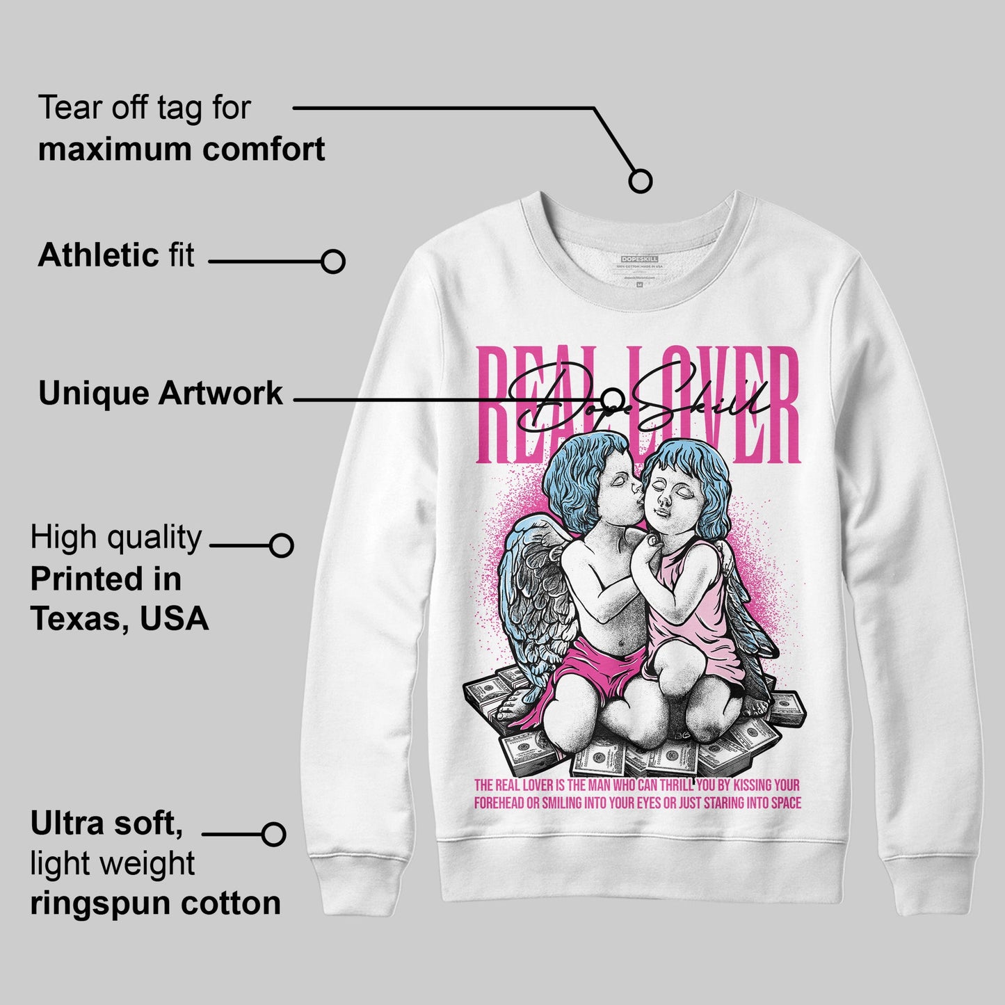 Doernbecher 6s DopeSkill Sweatshirt Real Lover Graphic