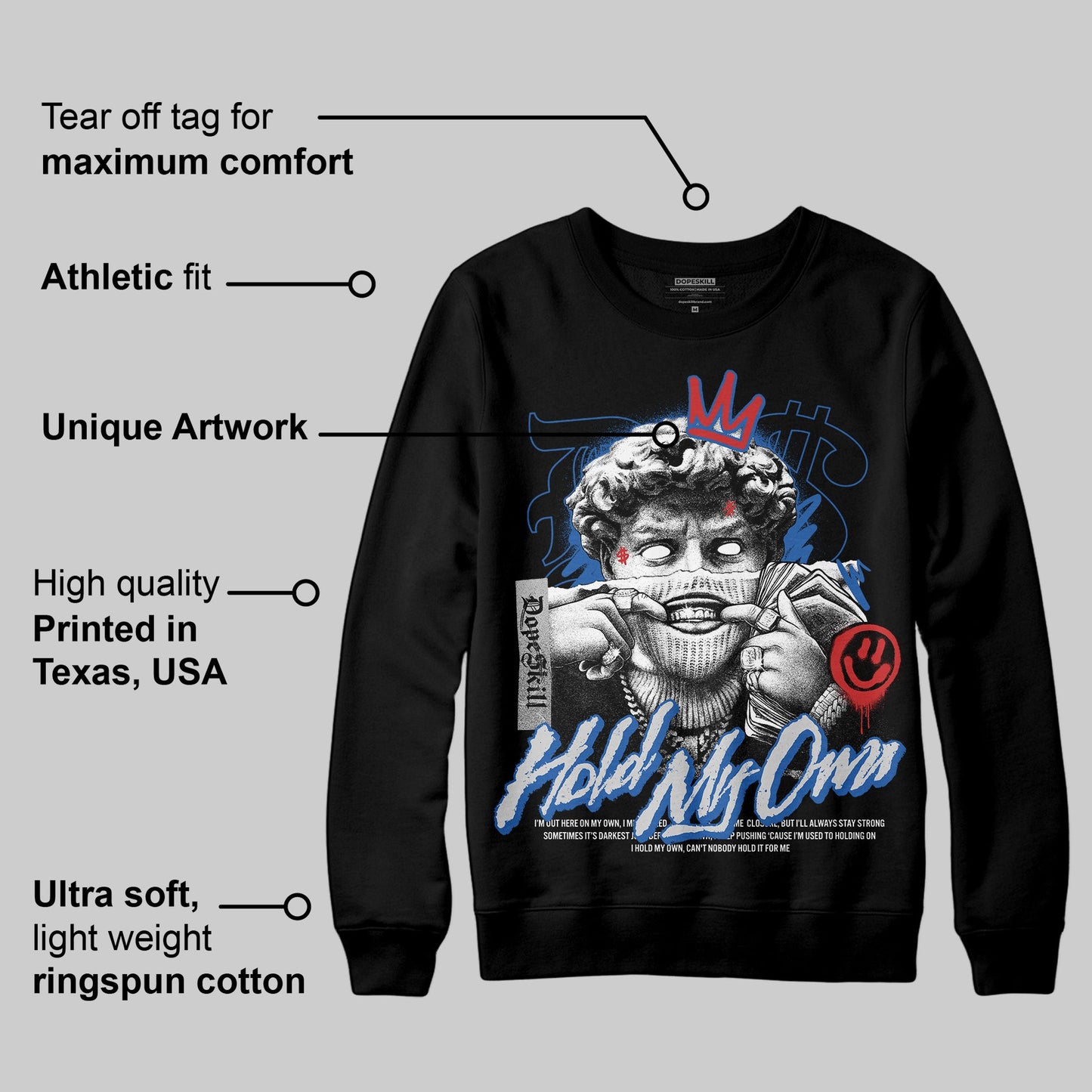 Blueberry 12s DopeSkill Sweatshirt In My Way Graphic