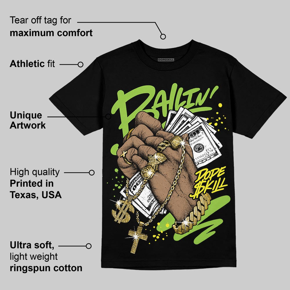 Neon Green Collection DopeSkill T-Shirt Always Ballin' Graphic