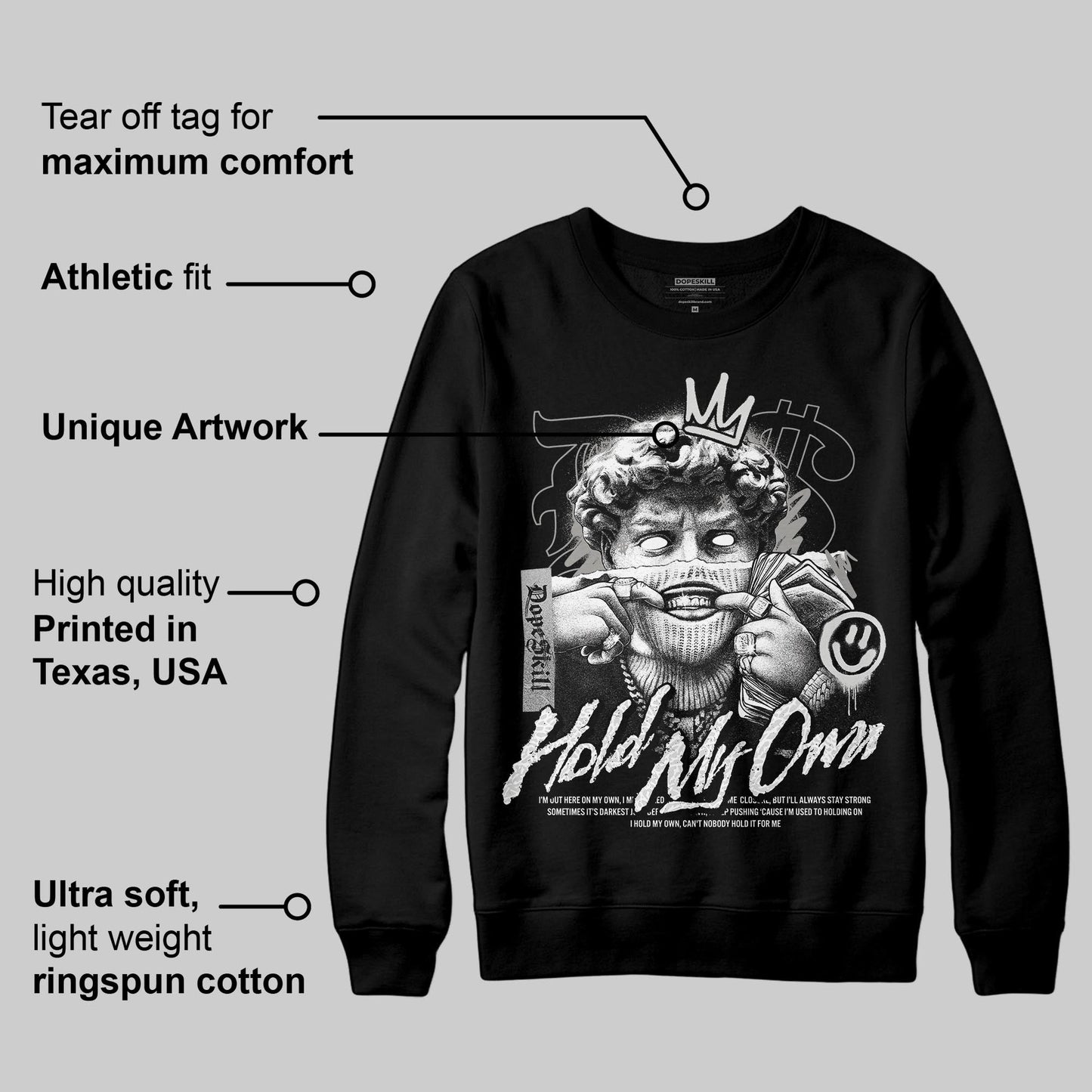 Pure Money 3s DopeSkill Sweatshirt In My Way Graphic