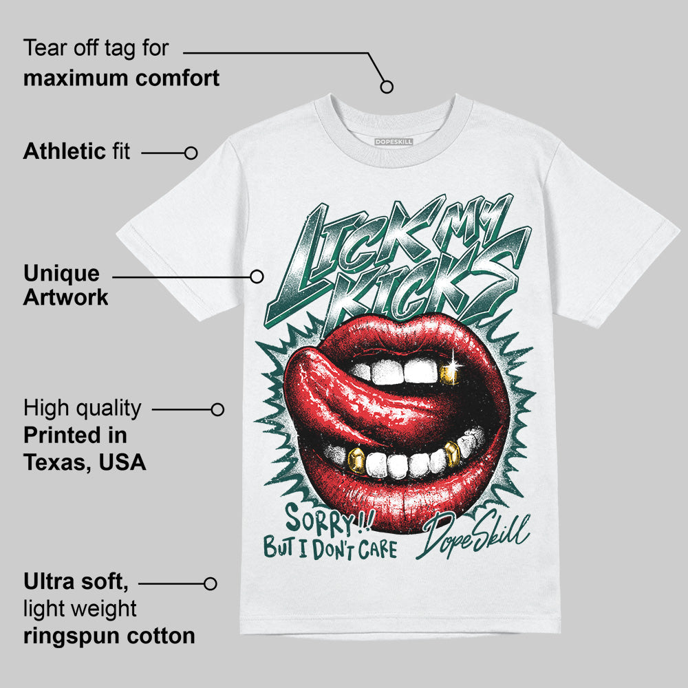 Oxidized Green 4s DopeSkill T-Shirt Lick My Kicks Graphic