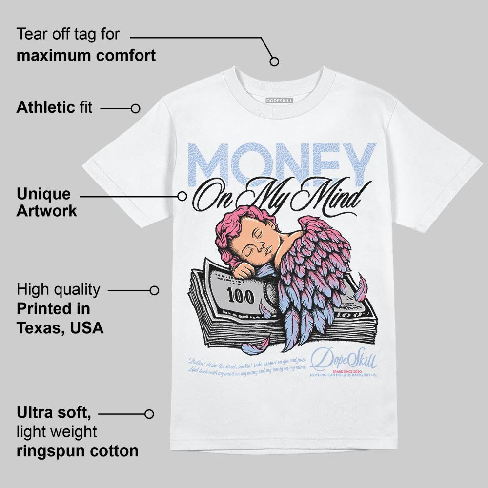 Denim Pink Glow 3s DopeSkill T-Shirt MOMM Graphic