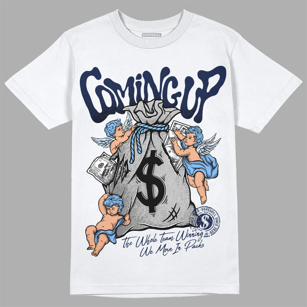 Midnight Navy 5s DopeSkill T-Shirt Money Bag Coming Up Graphic