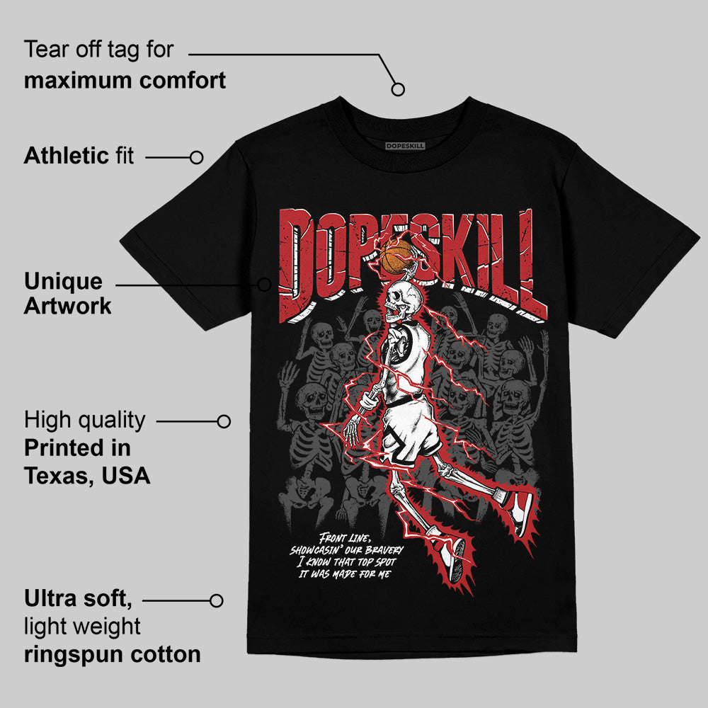 Black Toe Reimagined 1s DopeSkill T-Shirt Thunder Dunk Graphic