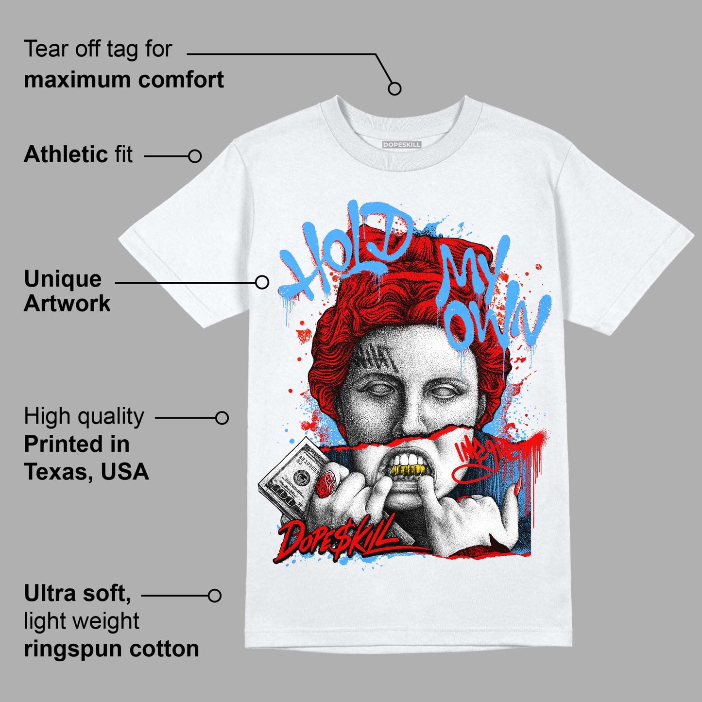 Cherry 11s DopeSkill T-Shirt Hold My Own Graphic