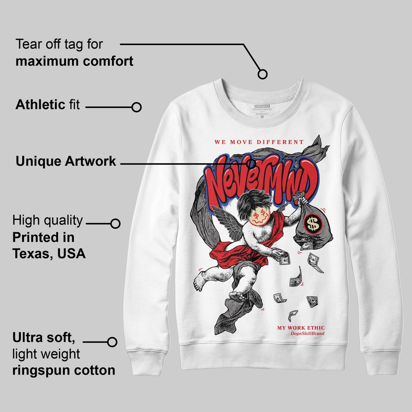Seoul 2.0 3s DopeSkill Sweatshirt Nevermind Graphic