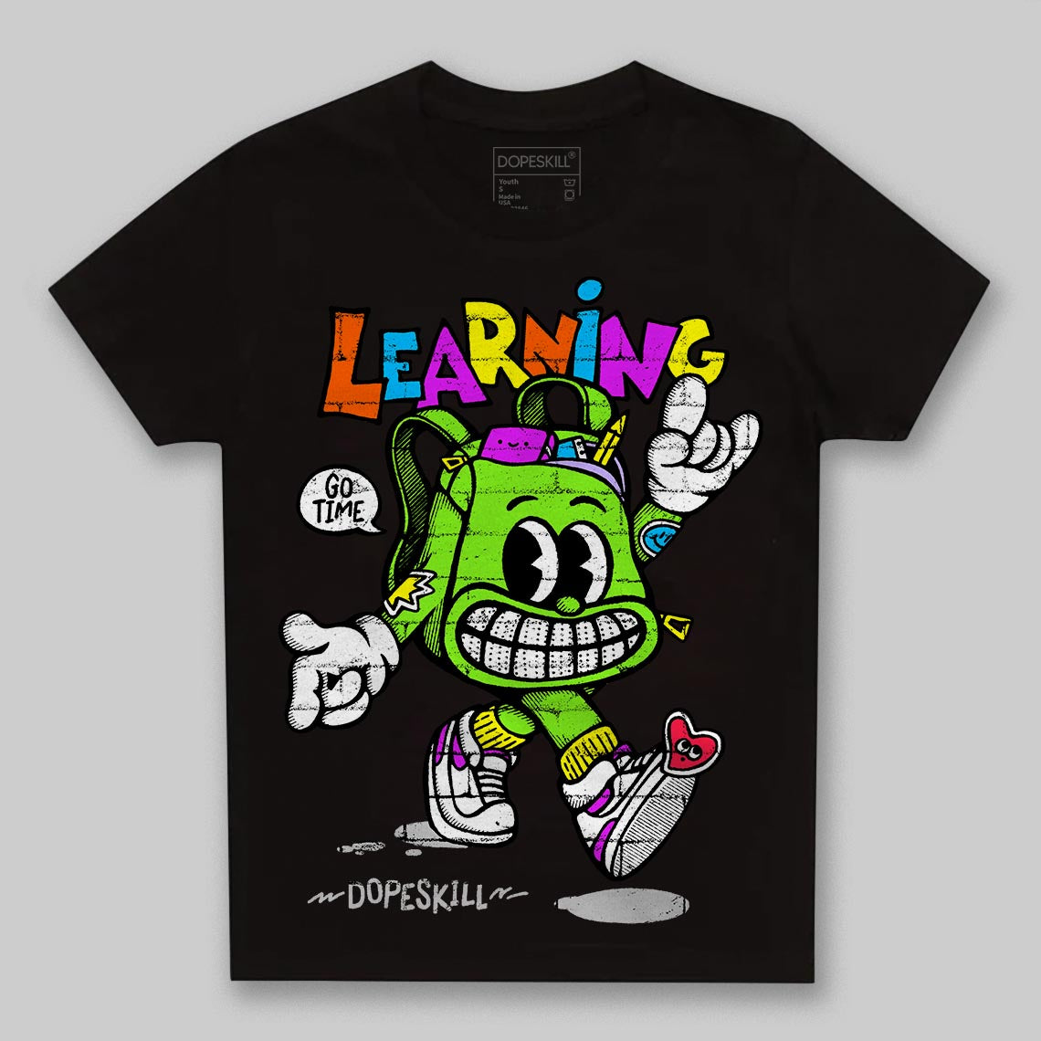 Neon Green Collection DopeSkill Toddler Kids T-shirt Learning Graphic