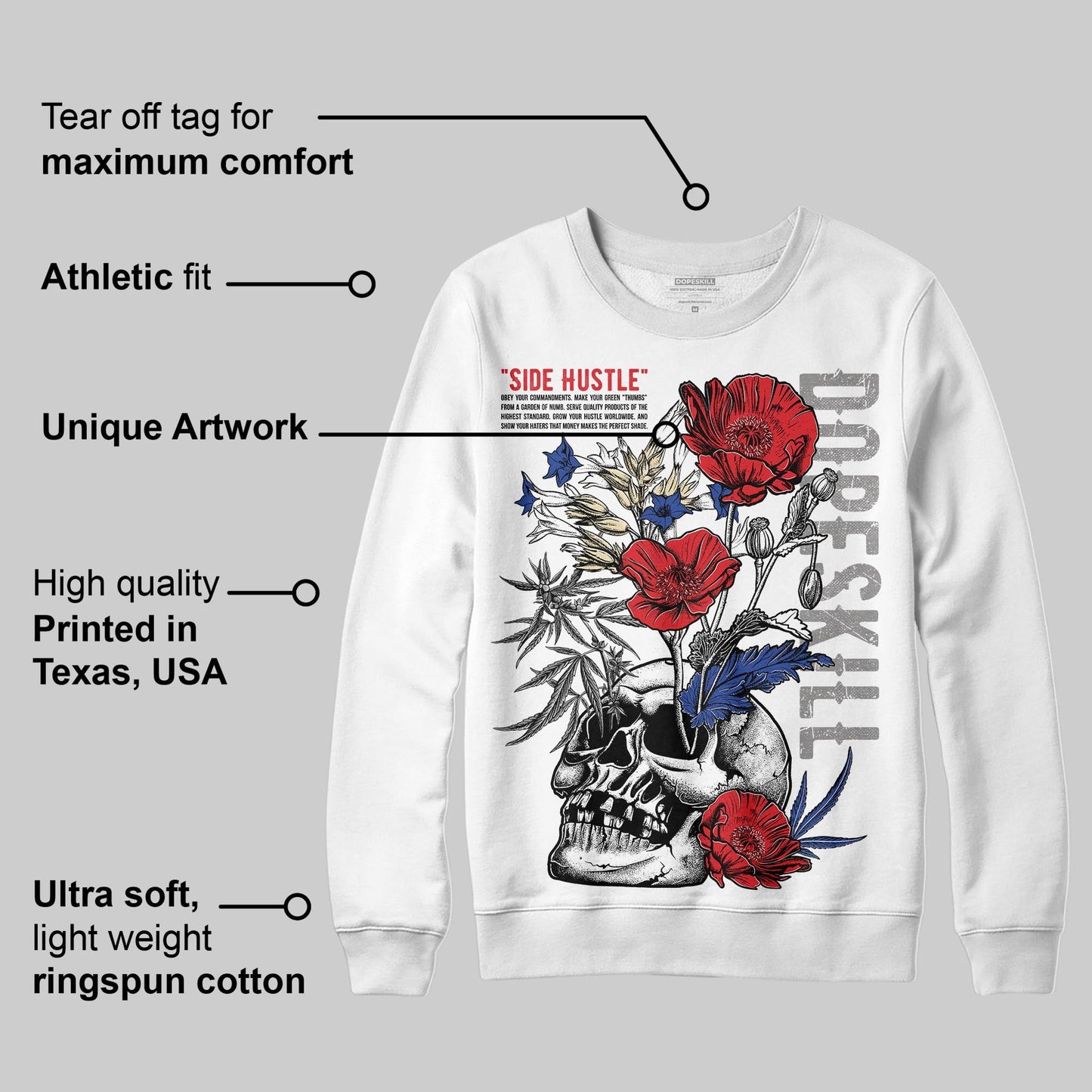 Seoul 2.0 3s DopeSkill Sweatshirt Side Hustle Graphic