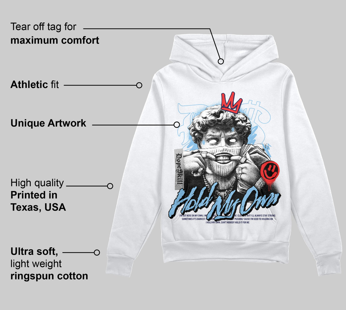 University Blue Collection DopeSkill Hoodie Sweatshirt In My Way Graphic
