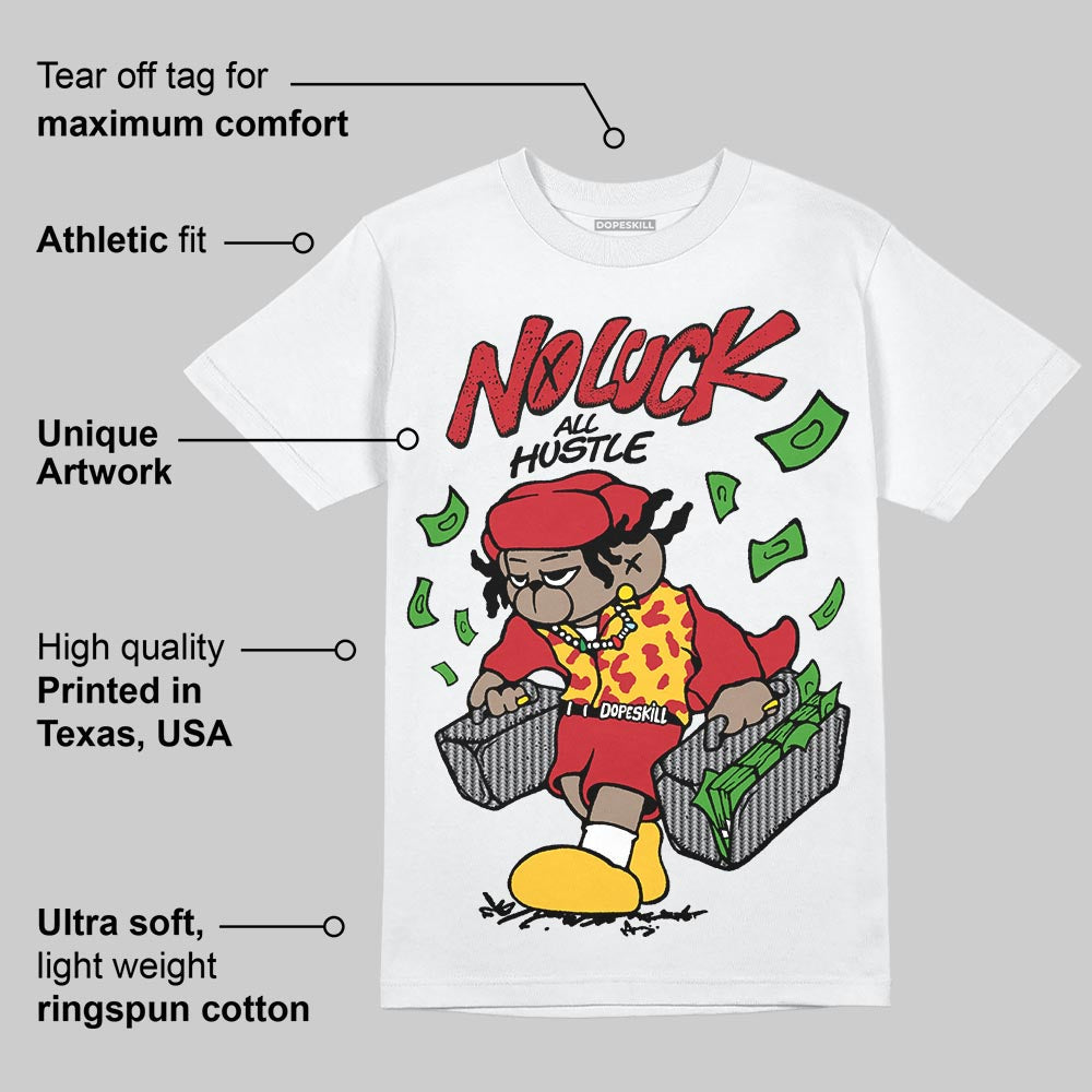 Ferrari 14s DopeSkill T-Shirt No Luck, All Hustle Graphic